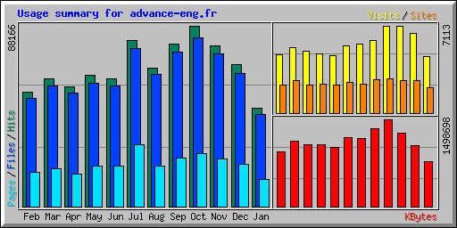 Usage summary for advance-eng.fr